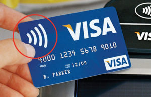 An RFID-enabled credit card